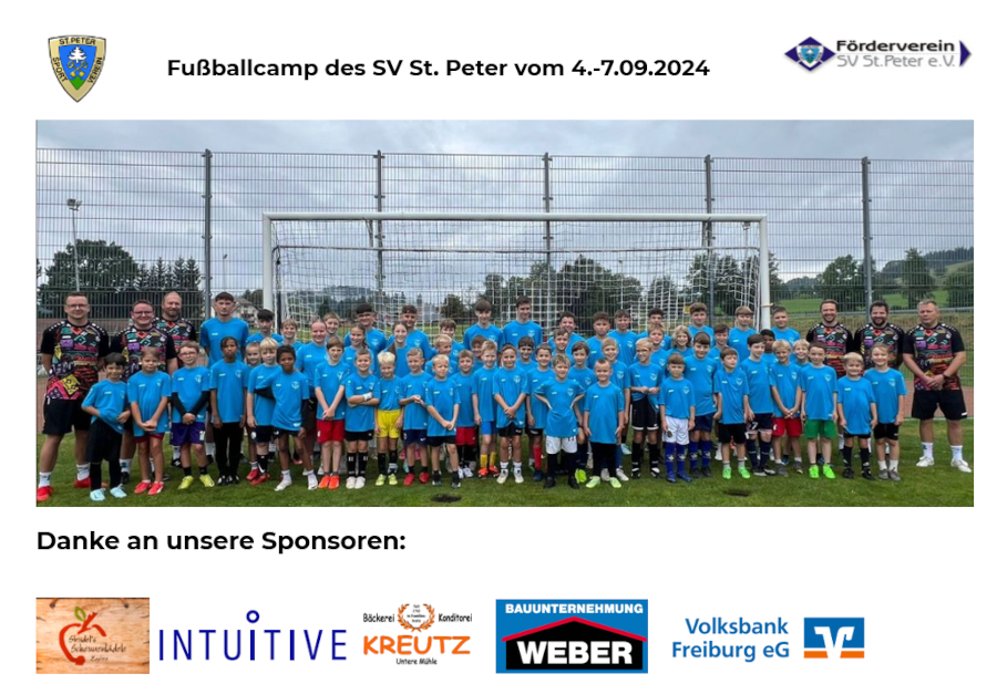 SV St. Peter – Fußball-Ferien-Camp 2024